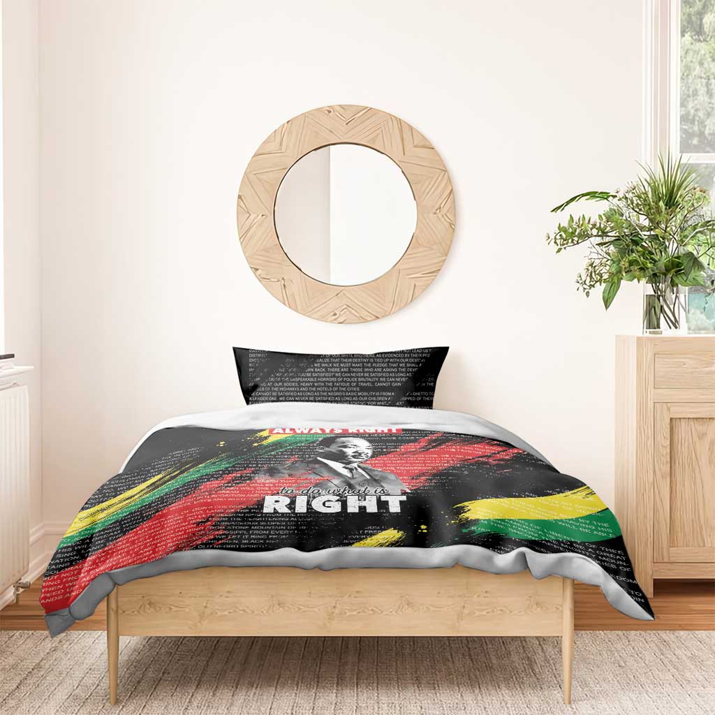 MLK Honoring The Legacy Bedding Set Black Version LT05 - Wonder Print Shop