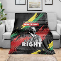 MLK Honoring The Legacy Blanket Black Version