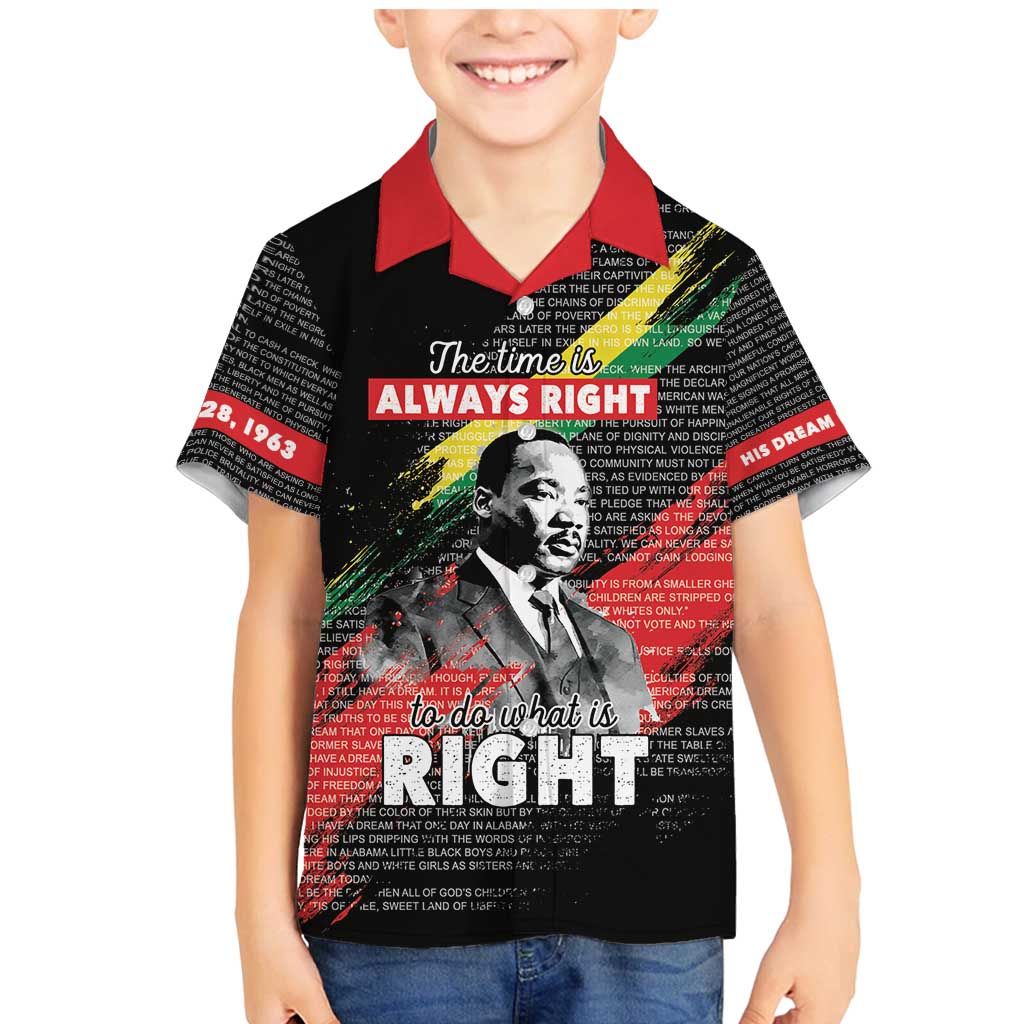 MLK Honoring The Legacy Family Matching Mermaid Dress and Hawaiian Shirt Black Version LT05 - Wonder Print Shop