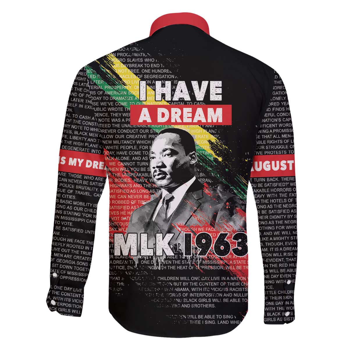 MLK Honoring The Legacy Family Matching Off The Shoulder Long Sleeve Dress and Hawaiian Shirt Black Version LT05 - Wonder Print Shop