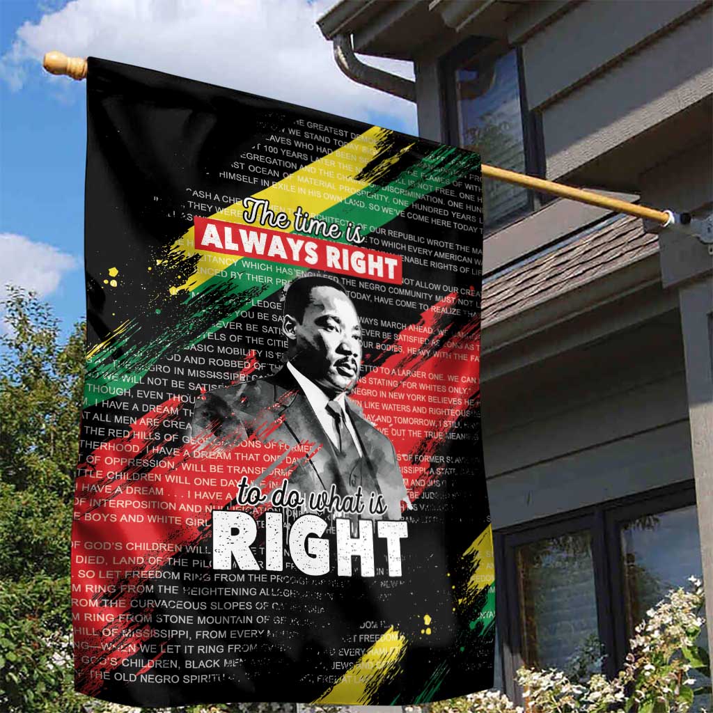 MLK Honoring The Legacy Garden Flag Black Version LT05 - Wonder Print Shop