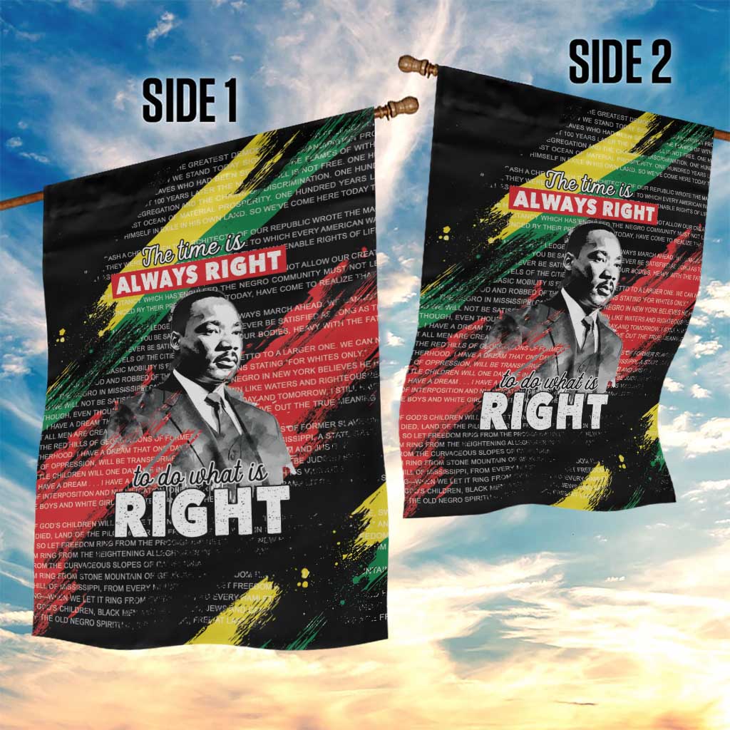 MLK Honoring The Legacy Garden Flag Black Version LT05 - Wonder Print Shop