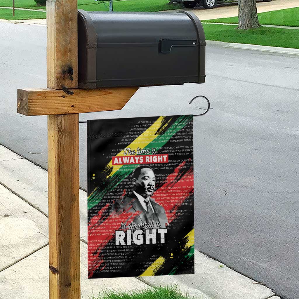 MLK Honoring The Legacy Garden Flag Black Version LT05 - Wonder Print Shop