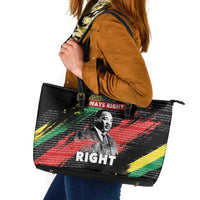 MLK Honoring The Legacy Leather Tote Bag Black Version LT05 - Wonder Print Shop