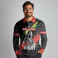 MLK Honoring The Legacy Long Sleeve Polo Shirt Black Version LT05 - Wonder Print Shop