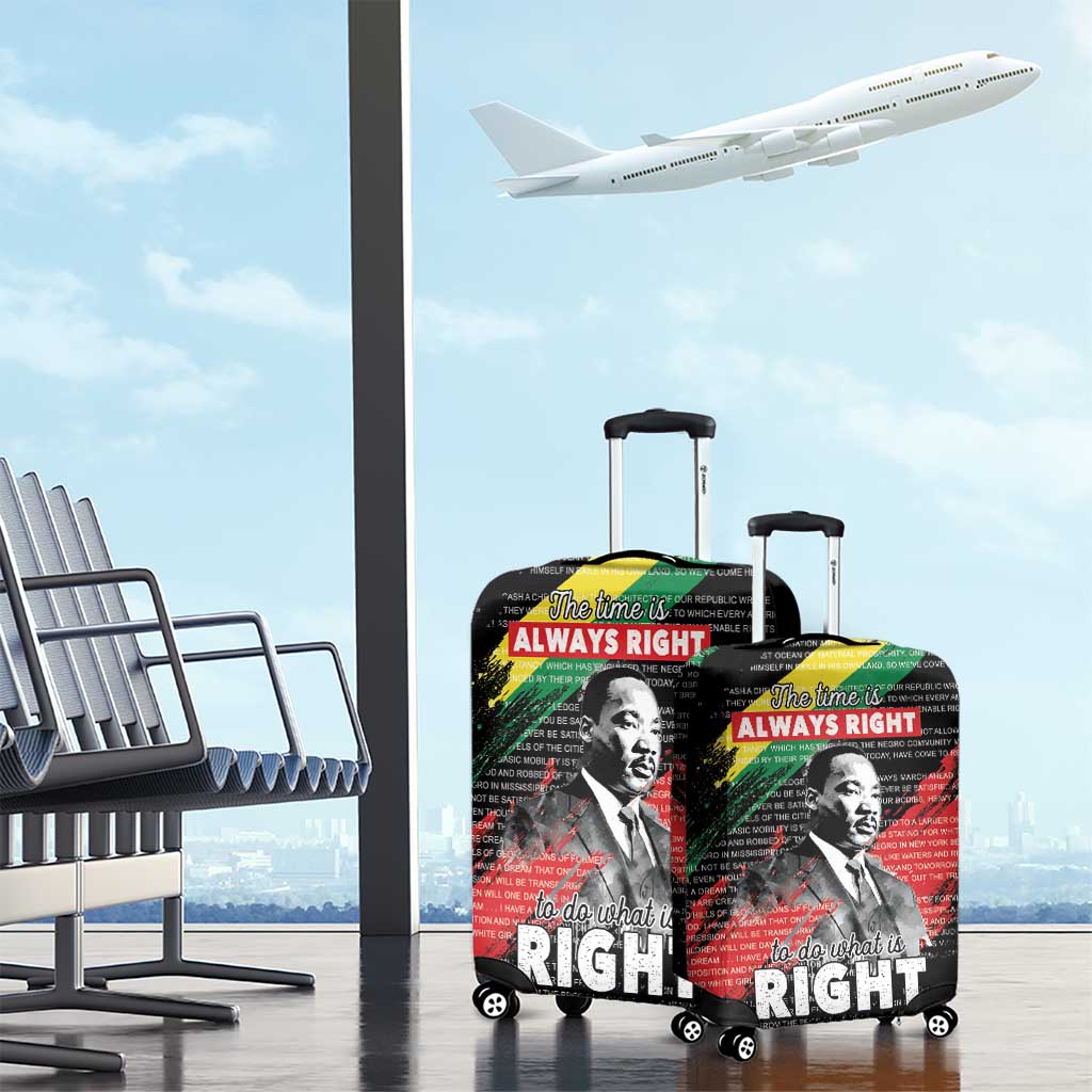 MLK Honoring The Legacy Luggage Cover Black Version LT05 - Wonder Print Shop