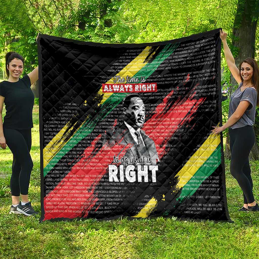 MLK Honoring The Legacy Quilt Black Version LT05 - Wonder Print Shop