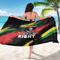 MLK Honoring The Legacy Sarong Black Version LT05 - Wonder Print Shop