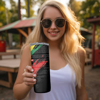 MLK Honoring The Legacy Skinny Tumbler Black Version LT05 - Wonder Print Shop