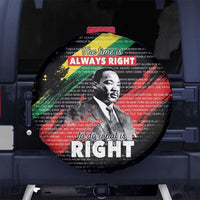 MLK Honoring The Legacy Spare Tire Cover Black Version LT05 - Wonder Print Shop