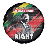 MLK Honoring The Legacy Spare Tire Cover Black Version LT05 - Wonder Print Shop