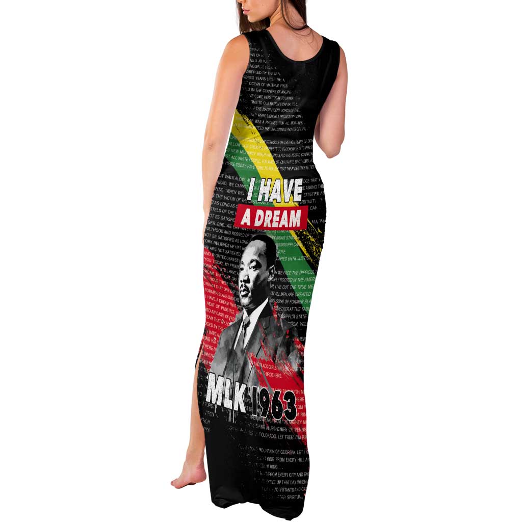 MLK Honoring The Legacy Tank Maxi Dress Black Version LT05 - Wonder Print Shop