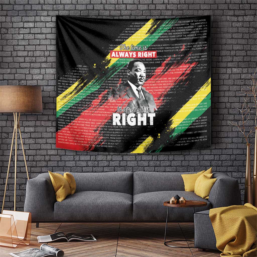 MLK Honoring The Legacy Tapestry Black Version LT05 - Wonder Print Shop