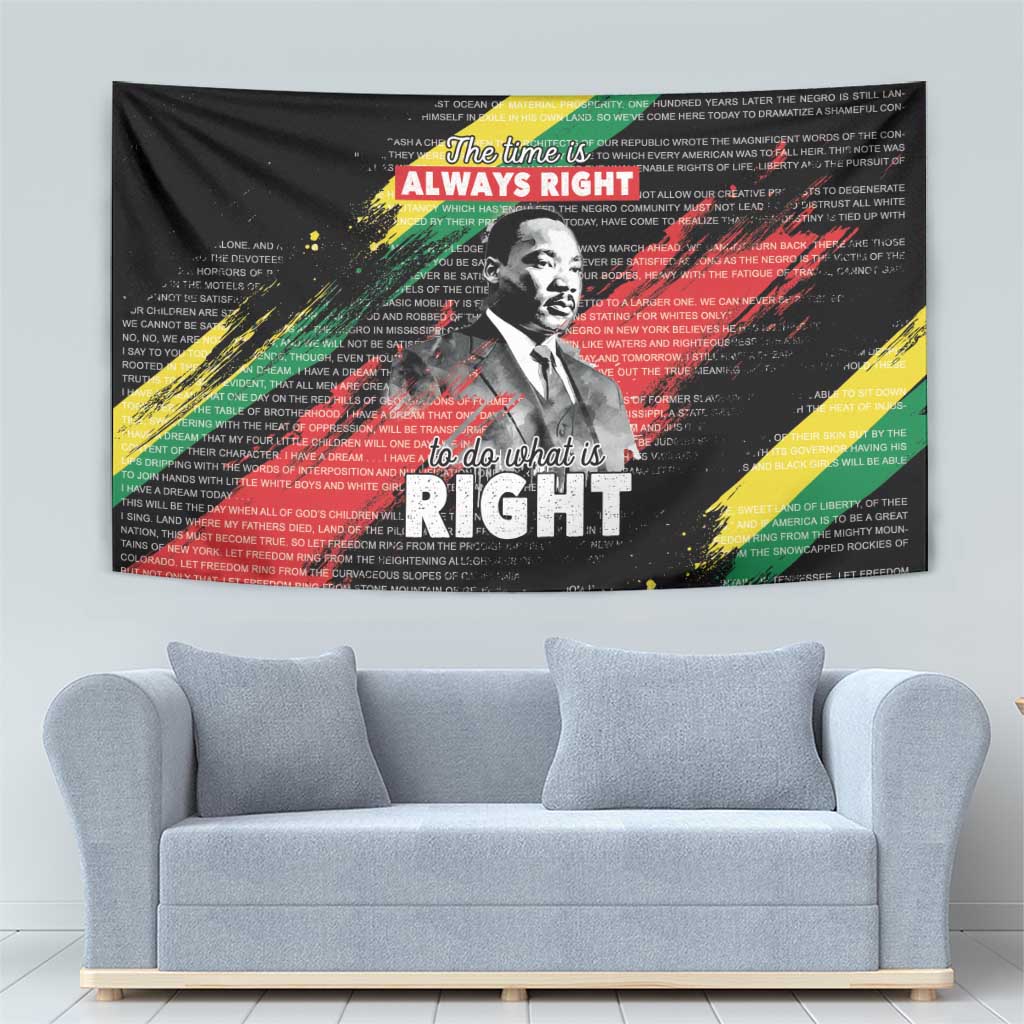 MLK Honoring The Legacy Tapestry Black Version LT05 - Wonder Print Shop