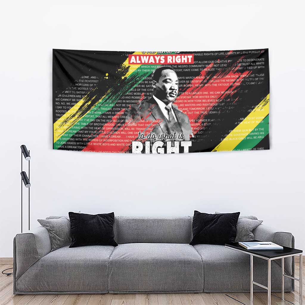 MLK Honoring The Legacy Tapestry Black Version LT05 - Wonder Print Shop