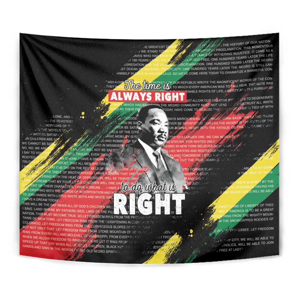 MLK Honoring The Legacy Tapestry Black Version LT05 - Wonder Print Shop