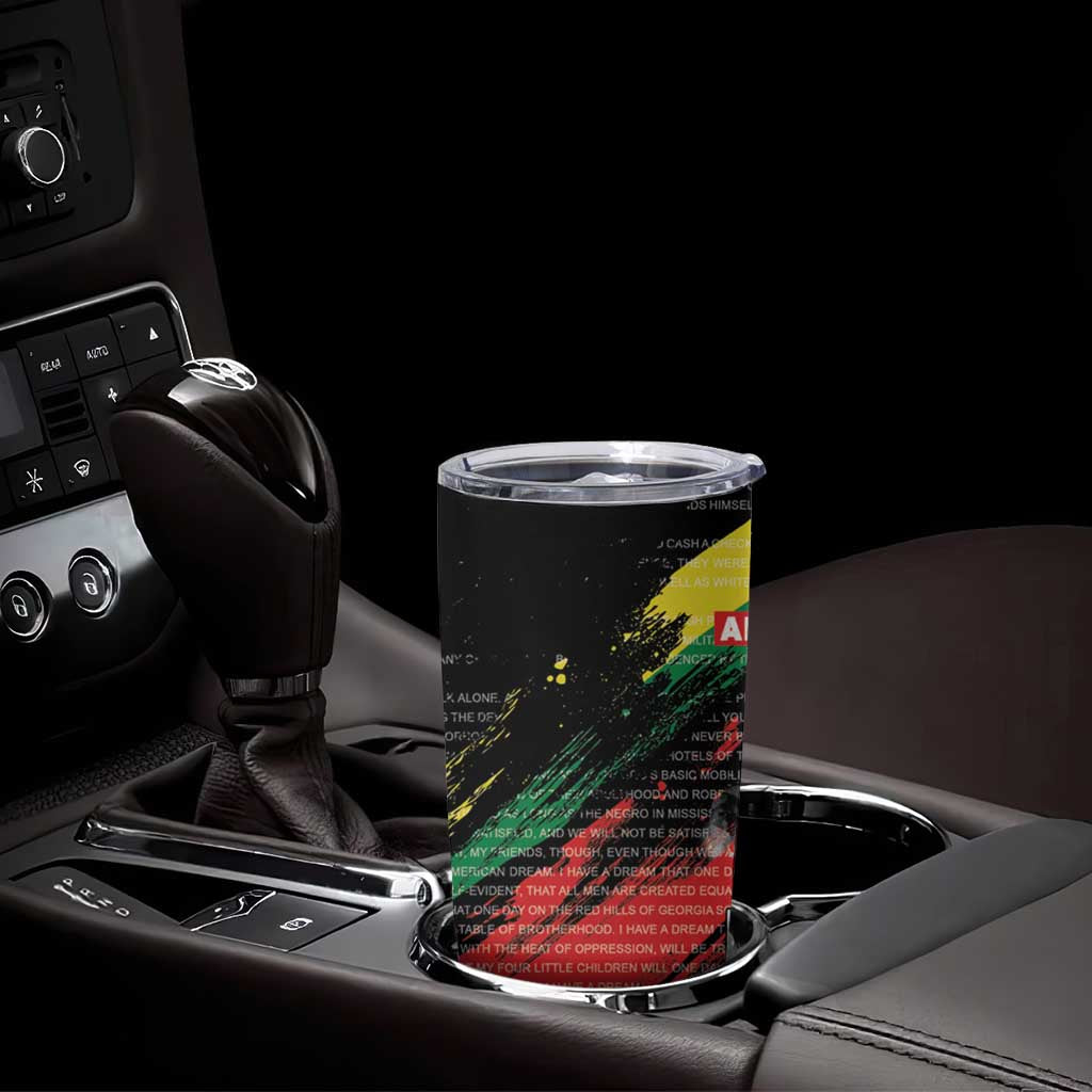 MLK Honoring The Legacy Tumbler Cup Black Version LT05 - Wonder Print Shop