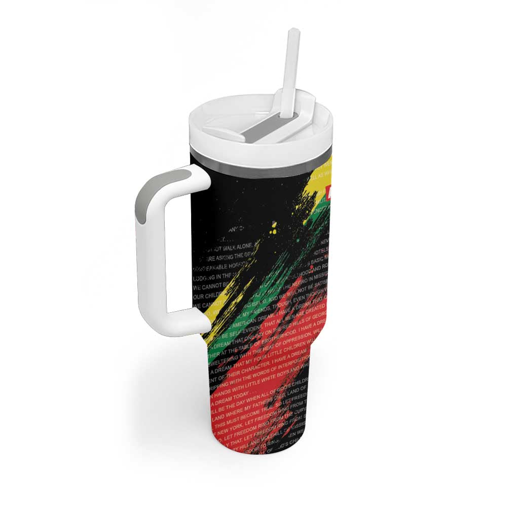 MLK Honoring The Legacy Tumbler With Handle Black Version LT05 - Wonder Print Shop