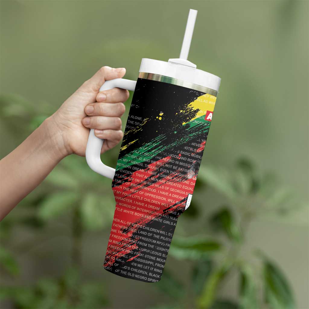 MLK Honoring The Legacy Tumbler With Handle Black Version LT05 - Wonder Print Shop