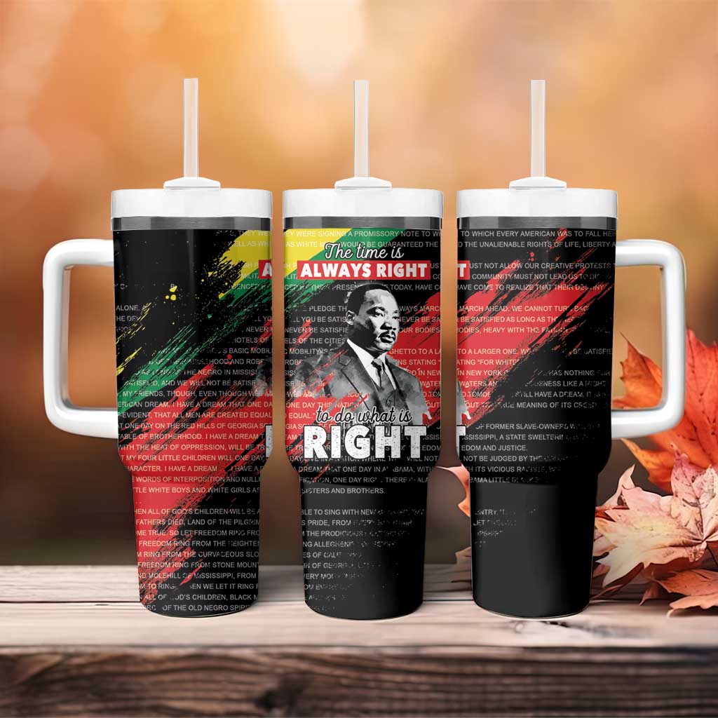 MLK Honoring The Legacy Tumbler With Handle Black Version LT05 - Wonder Print Shop