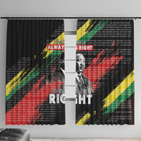 MLK Honoring The Legacy Window Curtain Black Version LT05 - Wonder Print Shop
