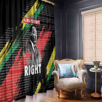 MLK Honoring The Legacy Window Curtain Black Version LT05 - Wonder Print Shop