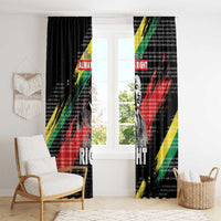 MLK Honoring The Legacy Window Curtain Black Version LT05 - Wonder Print Shop