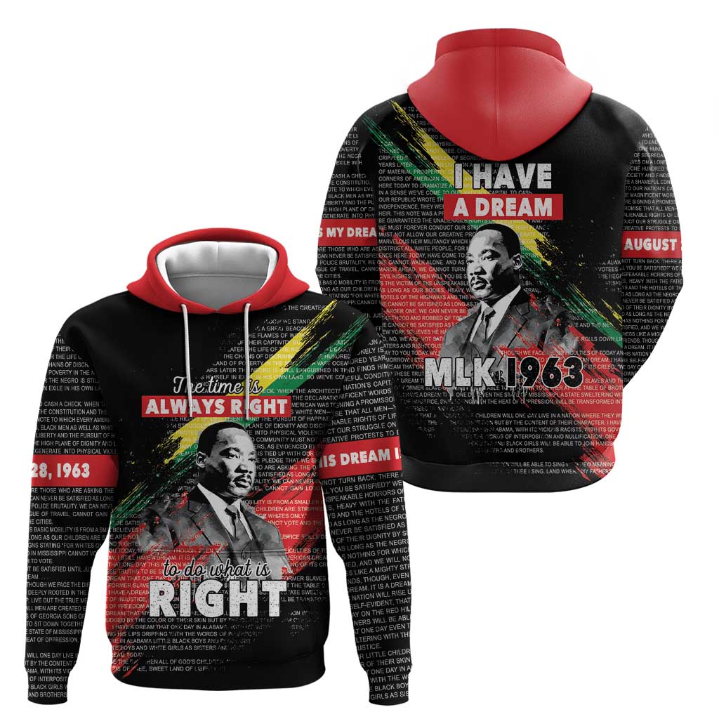 MLK Honoring The Legacy Zip Hoodie Black Version LT05 - Wonder Print Shop