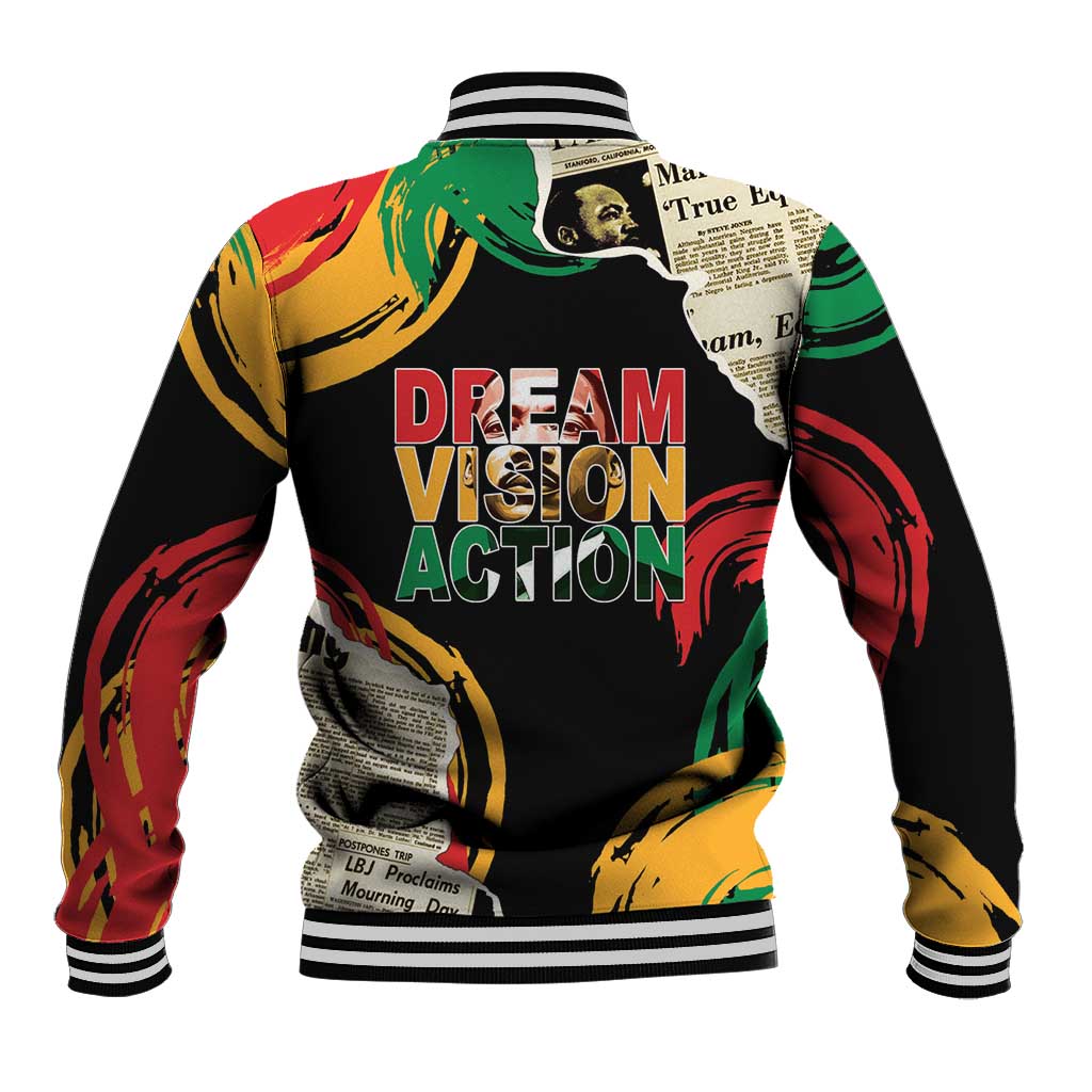 Remembering The Legacy Of MLK Baseball Jacket LT05 - Wonder Print Shop