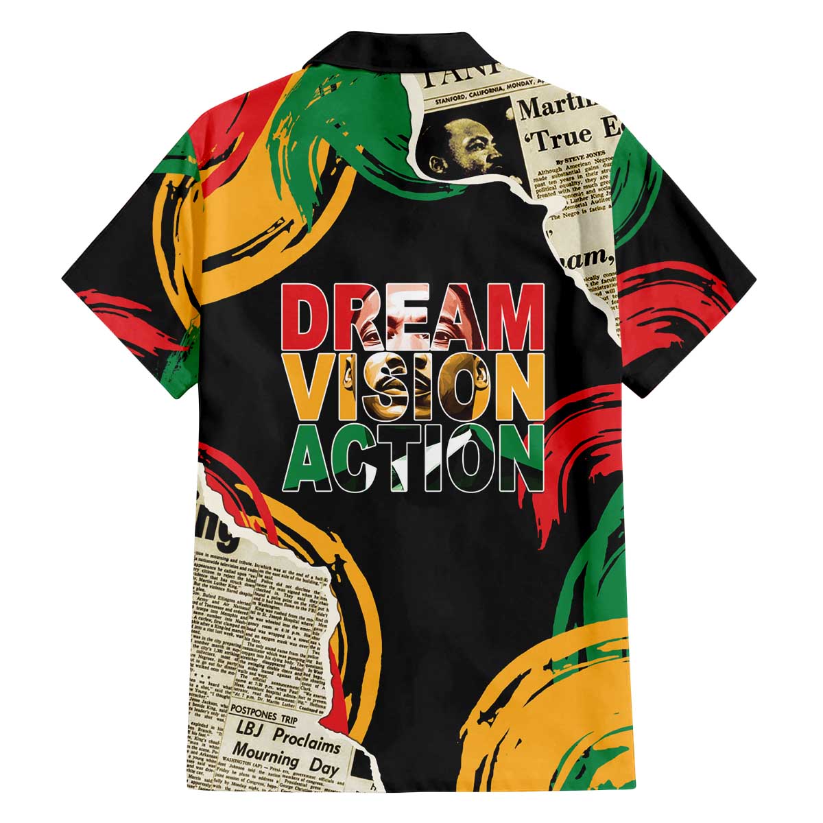 Remembering The Legacy Of MLK Family Matching Off The Shoulder Long Sleeve Dress and Hawaiian Shirt LT05 - Wonder Print Shop