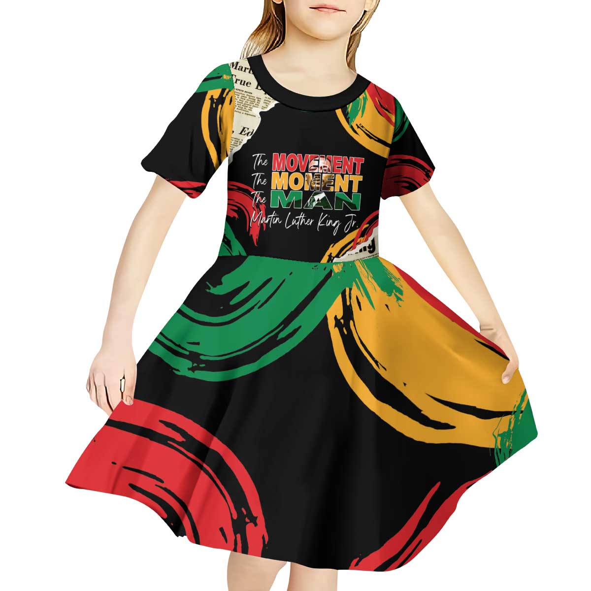 Remembering The Legacy Of MLK Kid Short Sleeve Dress LT05 - Wonder Print Shop
