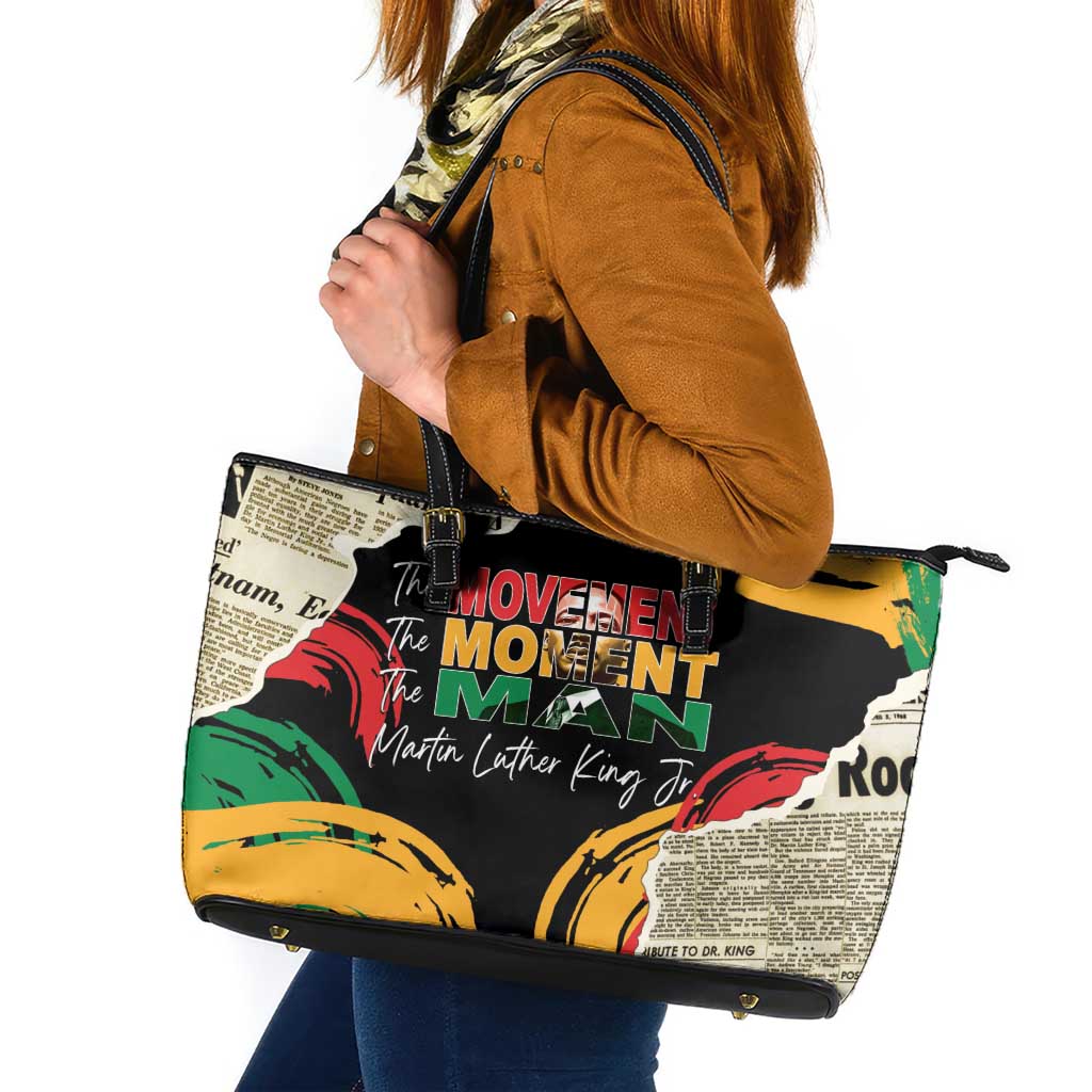 Remembering The Legacy Of MLK Leather Tote Bag LT05 - Wonder Print Shop