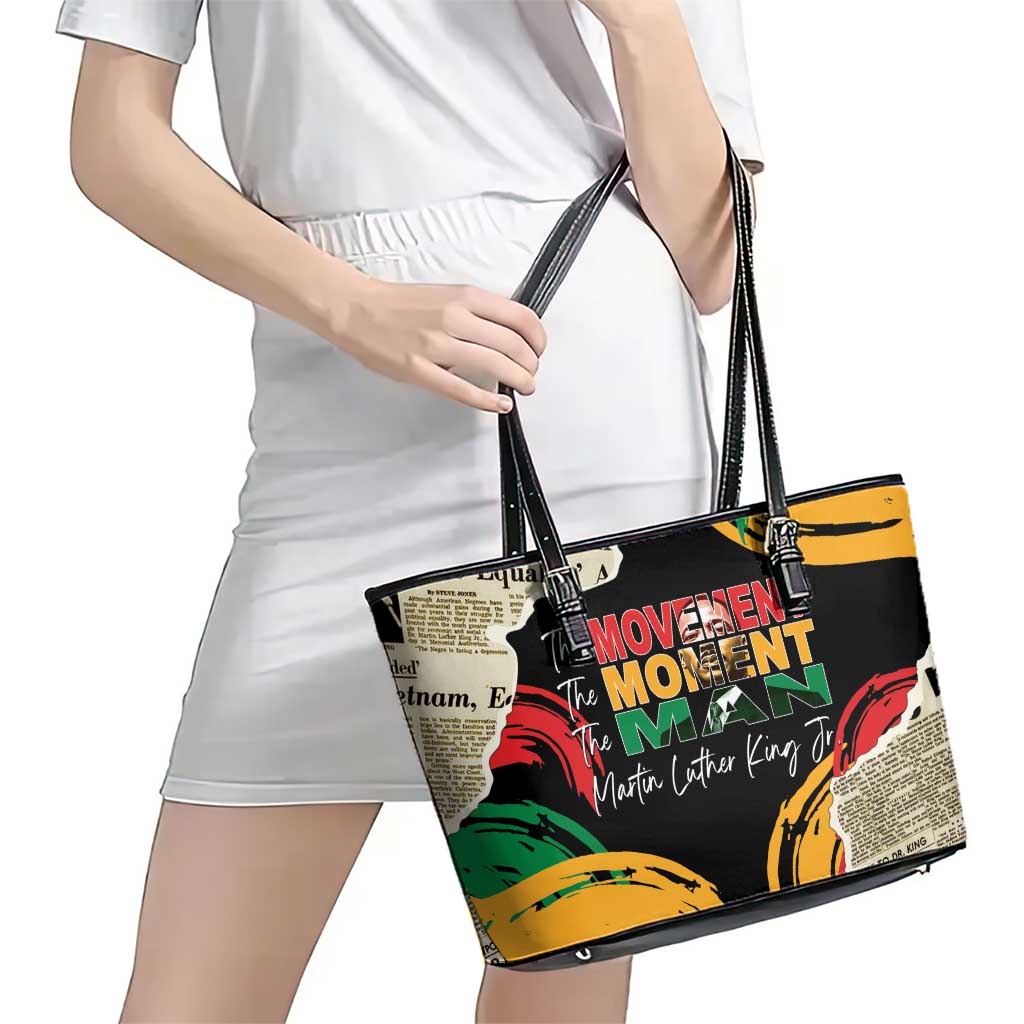 Remembering The Legacy Of MLK Leather Tote Bag LT05 - Wonder Print Shop
