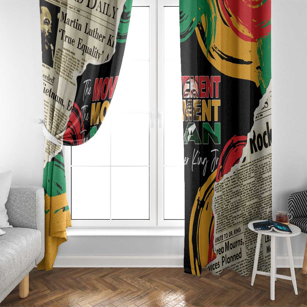 Remembering The Legacy Of MLK Window Curtain LT05 - Wonder Print Shop