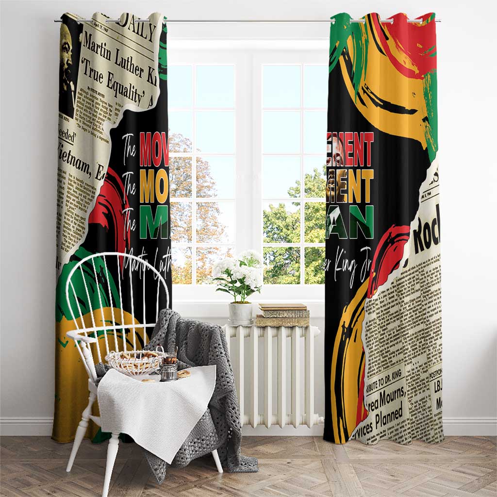 Remembering The Legacy Of MLK Window Curtain LT05 - Wonder Print Shop