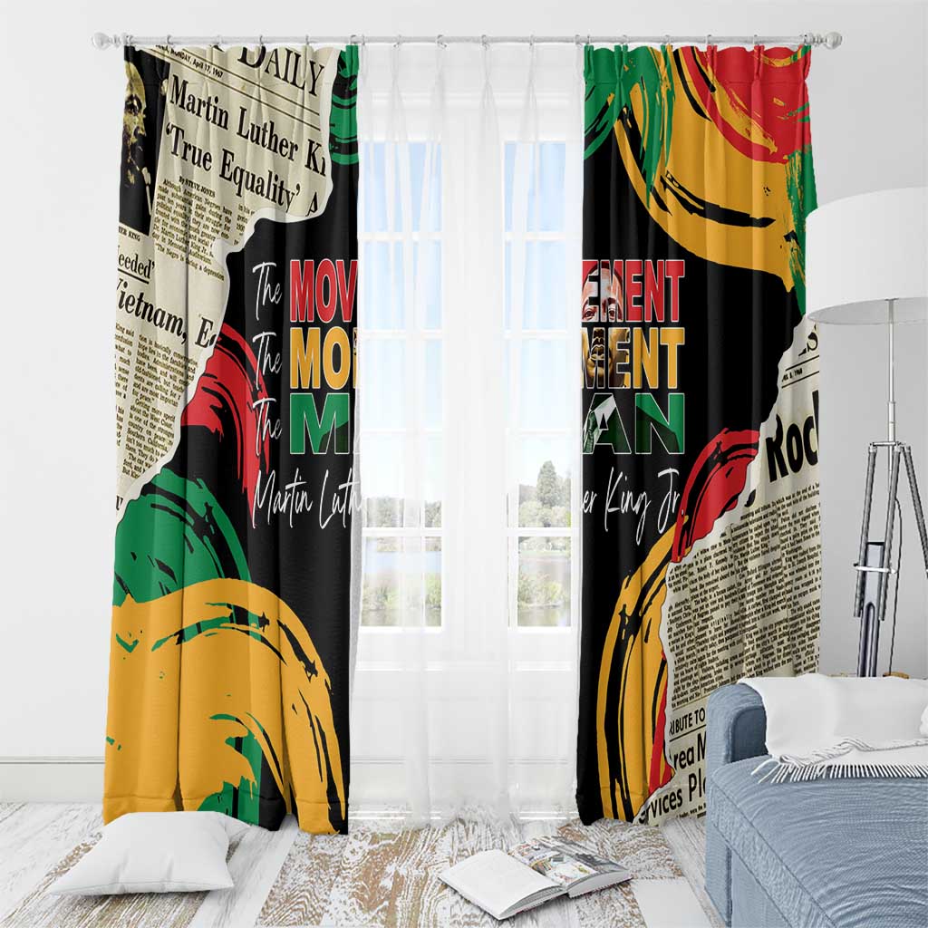 Remembering The Legacy Of MLK Window Curtain LT05 - Wonder Print Shop