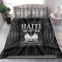 Haiti 1804 Bedding Set Polynesian Silver Neg Maron LT05 - Wonder Print Shop