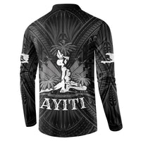 Haiti 1804 Button Sweatshirt Polynesian Silver Neg Maron LT05 - Wonder Print Shop