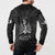 Haiti 1804 Button Sweatshirt Polynesian Silver Neg Maron LT05 - Wonder Print Shop