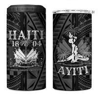 Haiti 1804 4 in 1 Can Cooler Tumbler Polynesian Silver Neg Maron LT05 - Wonder Print Shop