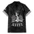 Haiti 1804 Family Matching Long Sleeve Bodycon Dress and Hawaiian Shirt Polynesian Silver Neg Maron LT05 - Wonder Print Shop