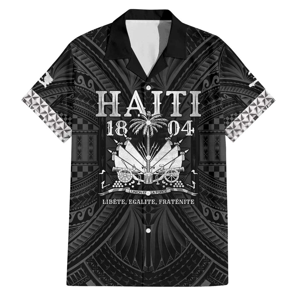 Haiti 1804 Family Matching Mermaid Dress and Hawaiian Shirt Polynesian Silver Neg Maron LT05 - Wonder Print Shop