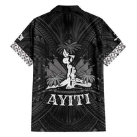 Haiti 1804 Family Matching Short Sleeve Bodycon Dress and Hawaiian Shirt Polynesian Silver Neg Maron LT05 - Wonder Print Shop