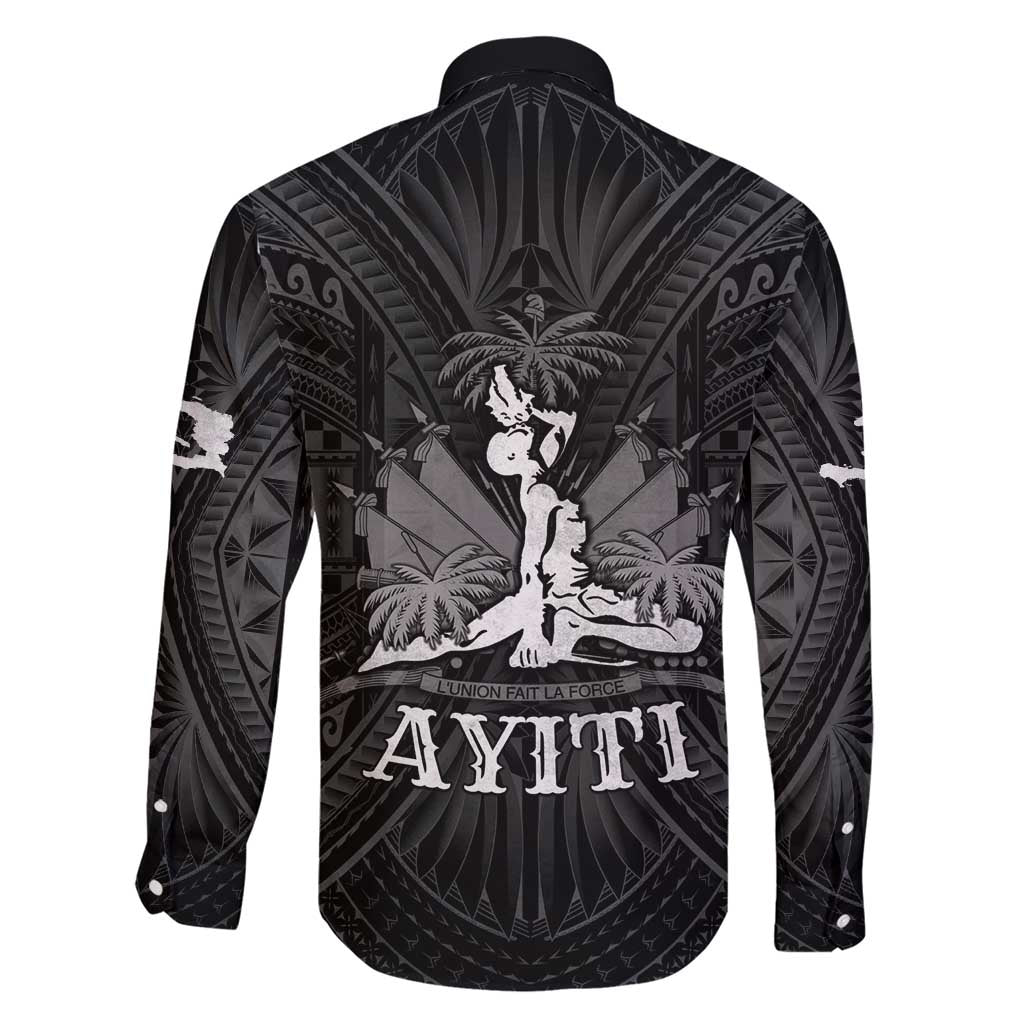 Haiti 1804 Family Matching Short Sleeve Bodycon Dress and Hawaiian Shirt Polynesian Silver Neg Maron LT05 - Wonder Print Shop