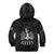 Haiti 1804 Kid Hoodie Polynesian Silver Neg Maron LT05 - Wonder Print Shop