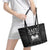 Haiti 1804 Leather Tote Bag Polynesian Silver Neg Maron LT05 - Wonder Print Shop