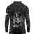 Haiti 1804 Long Sleeve Polo Shirt Polynesian Silver Neg Maron LT05 - Wonder Print Shop