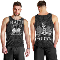 Haiti 1804 Men Tank Top Polynesian Silver Neg Maron LT05 - Wonder Print Shop
