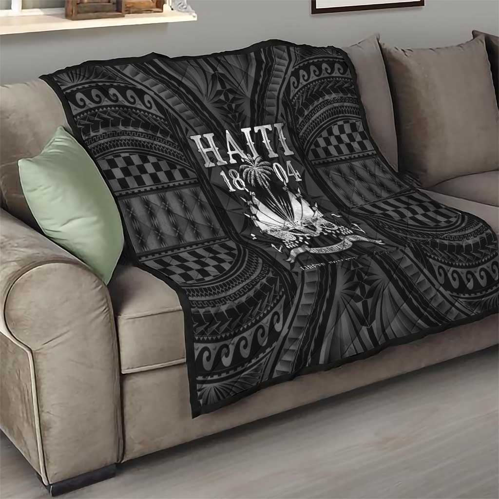 Haiti 1804 Quilt Polynesian Silver Neg Maron LT05 - Wonder Print Shop