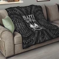 Haiti 1804 Quilt Polynesian Silver Neg Maron LT05 - Wonder Print Shop